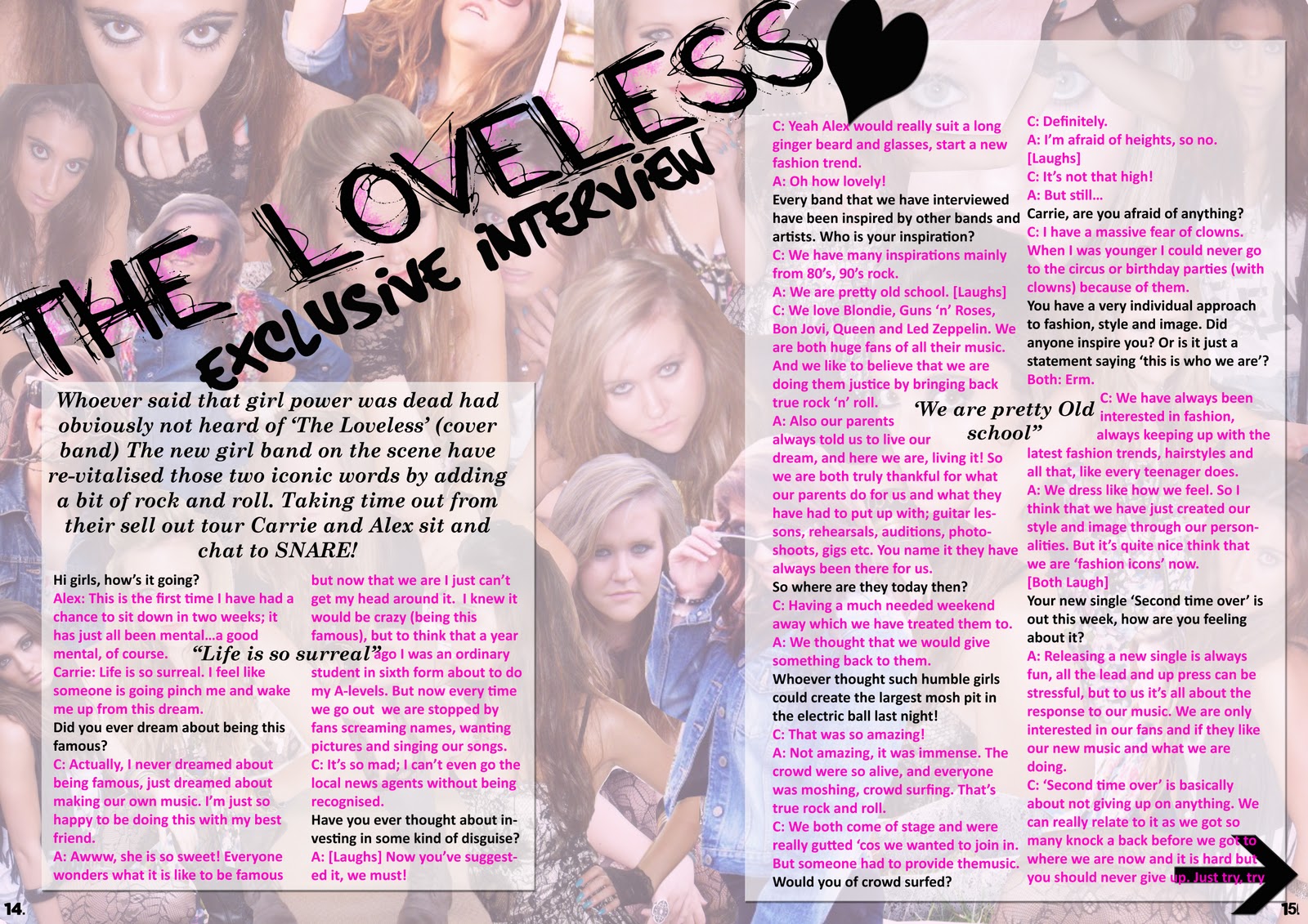 Double page spread magazine Sorry, that Double page spread magazine